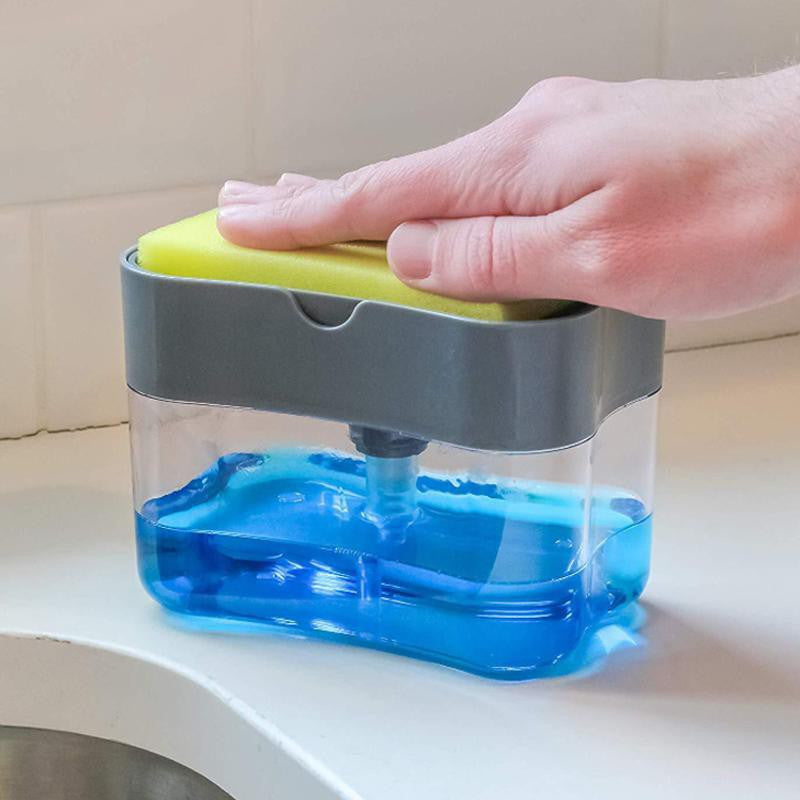 DISPENSADOR JABON LIQUIDO + ESPONJA