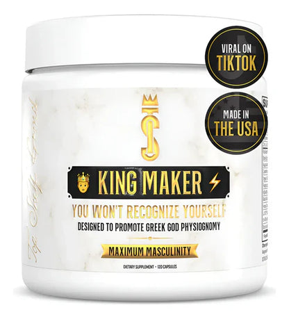 King Maker - Suplemento con Tongkat Ali, Turkesterona, Ecdisterona, Fadogia Agrestis, betarraga roja, maca negra y zinc (13 en 1)