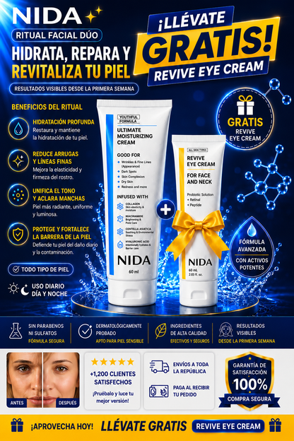 FORMULA REJUVENECEDORA COMBO 2X1 (NIDA) + ENVÍO GRATIS