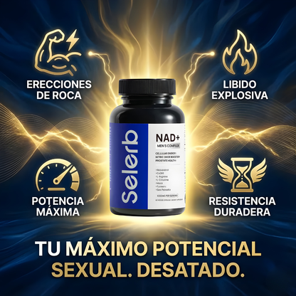 SELERB NAD+ – Energía, rendimiento masculino y vitalidad que se siente cada día
