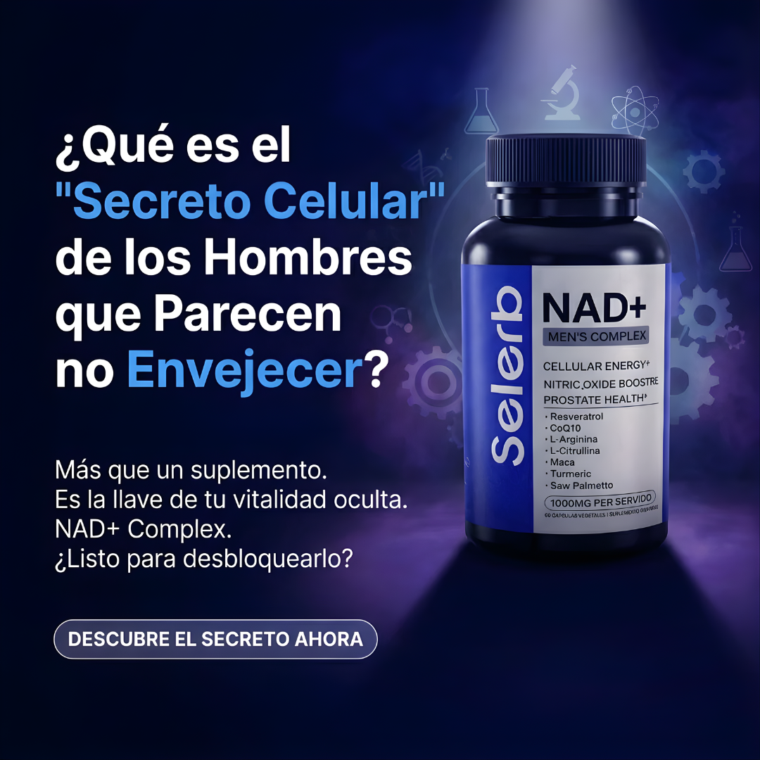 SELERB NAD+ – Energía, rendimiento masculino y vitalidad que se siente cada día