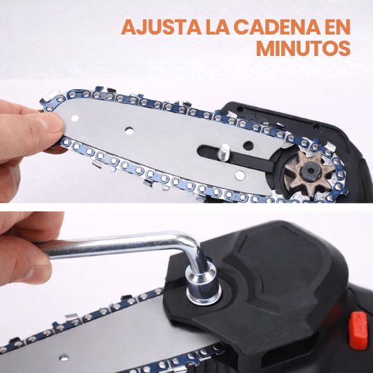 Motosierra Electrica Recargable Portátil de 7 pulgadas de Corte Rápido - Cómoda y Ligera