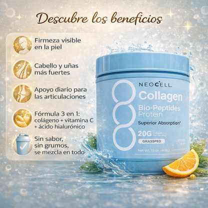NeoCell® Colágeno Avanzado para Piel y Articulaciones, no descuides tu bienestar, empieza desde hoy