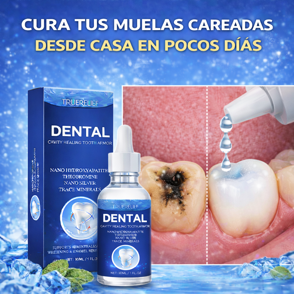 Armadura Líquida Curativa de Caries para Dientes | Promueve un aliento fresco y ayuda a reducir la sensibilidad,  Contiene Nano-Hidroxiapatita y Teobromina