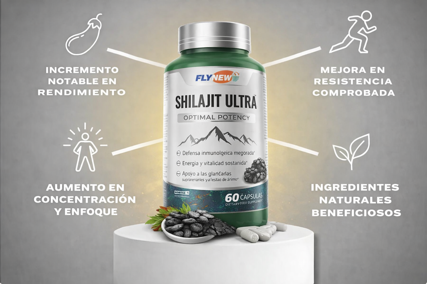 Shilajit para Hombres | Energía, Testosterona y Rendimiento Natural