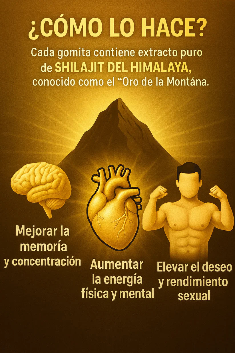 Shilajit para Hombres | Energía, Testosterona y Rendimiento Natural
