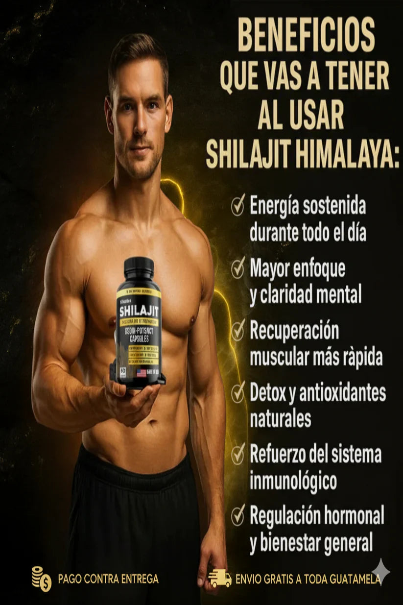 Shilajit para Hombres | Energía, Testosterona y Rendimiento Natural