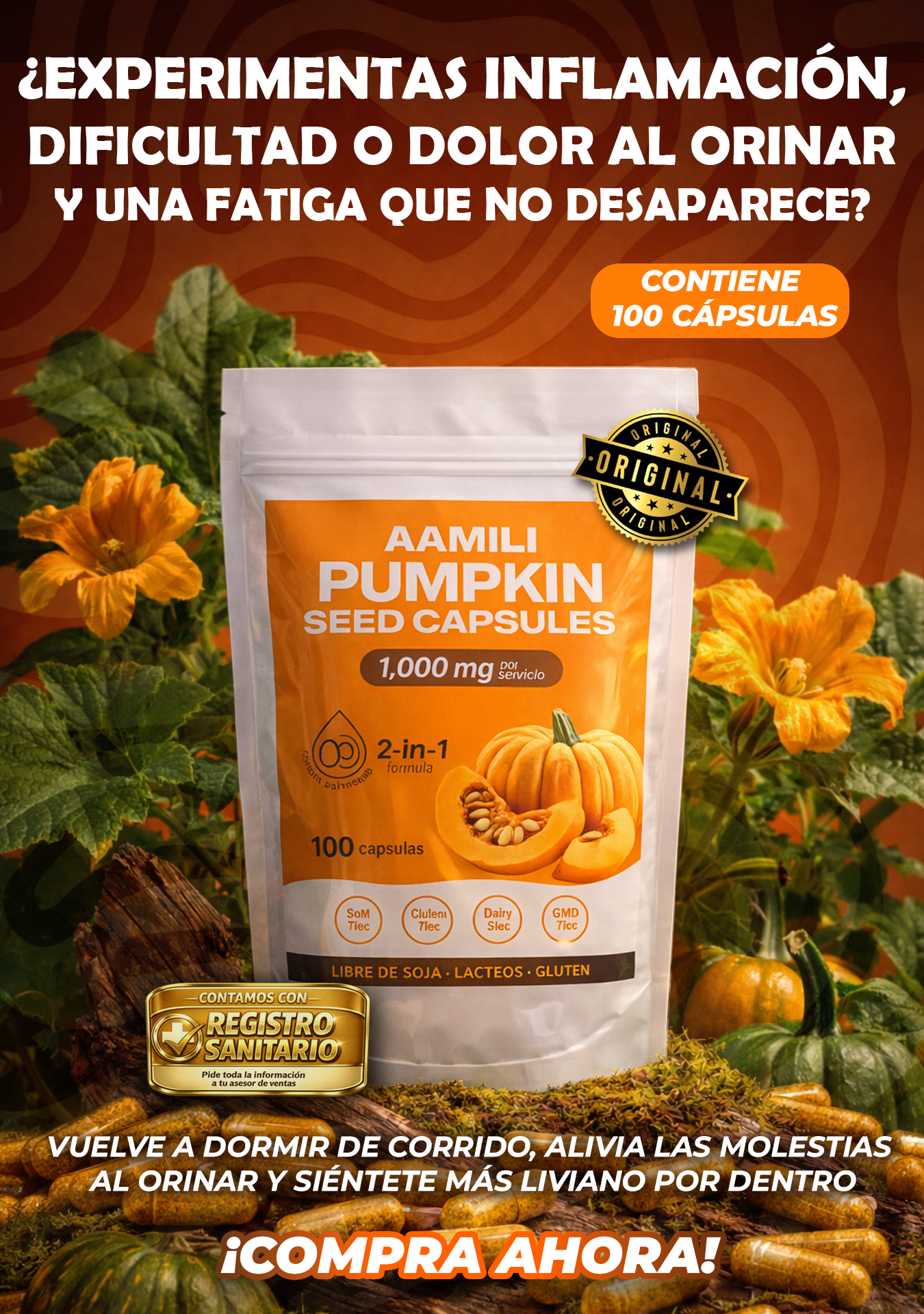 Fortalece tu Cuerpo desde Adentro con Capsulas de Semilla de Calabaza de alta calidad
