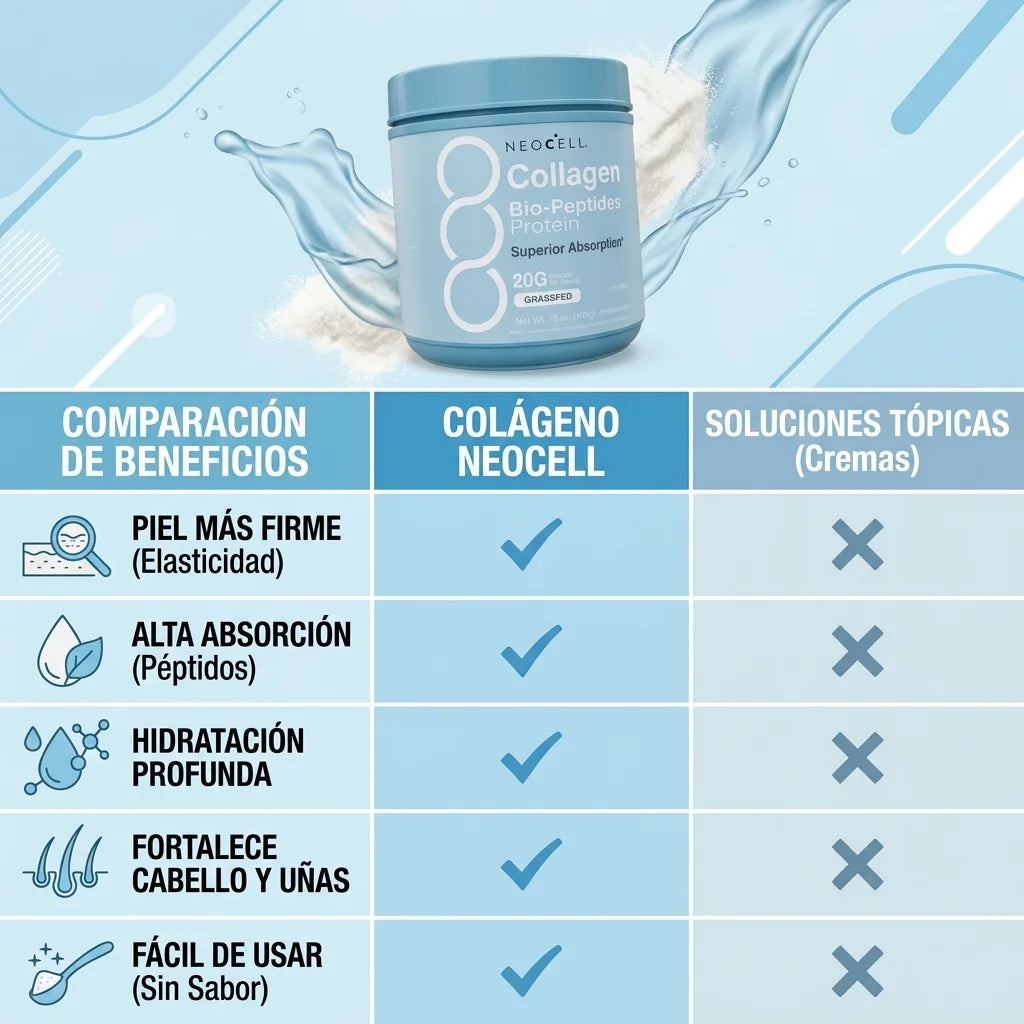 NeoCell® Colágeno Avanzado para Piel y Articulaciones, no descuides tu bienestar, empieza desde hoy