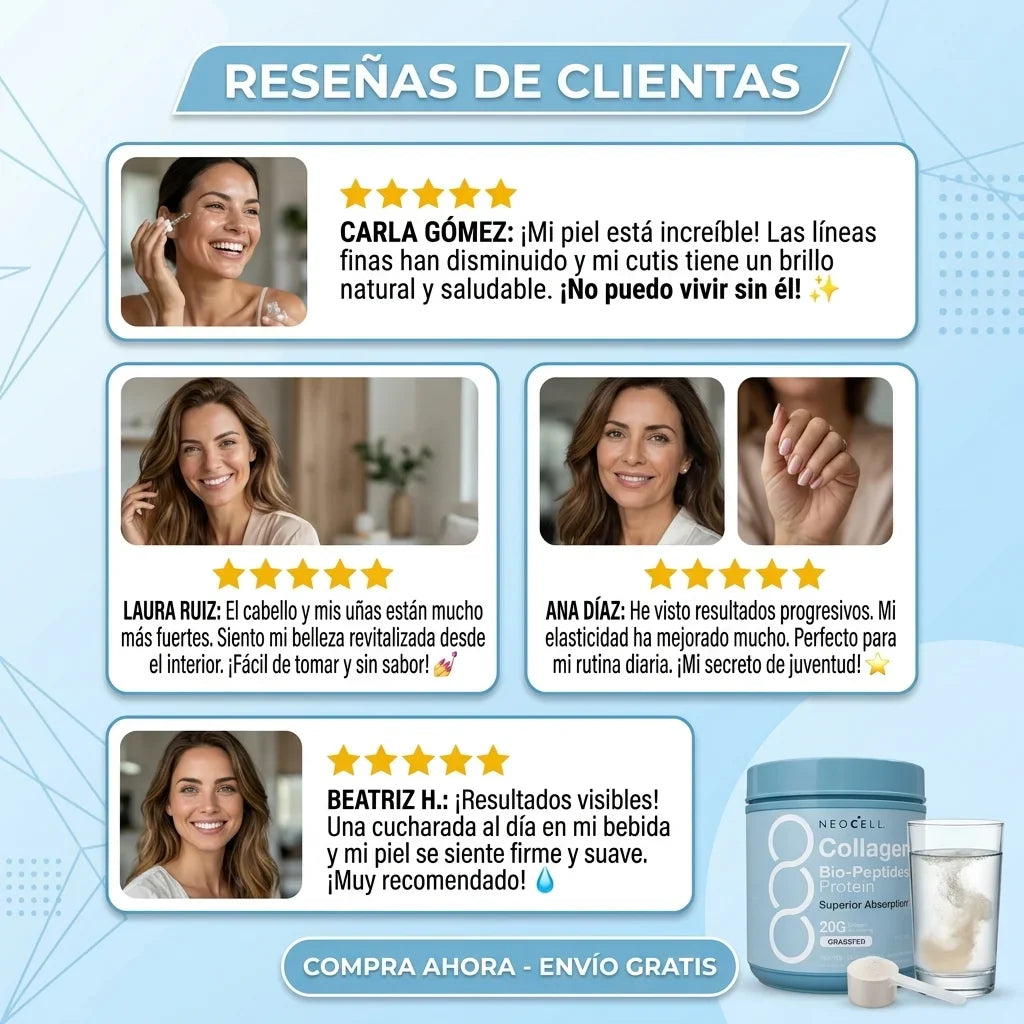 NeoCell® Colágeno Avanzado para Piel y Articulaciones, no descuides tu bienestar, empieza desde hoy