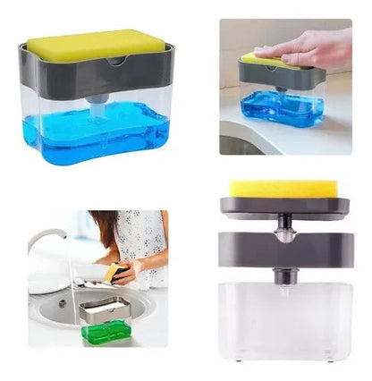DISPENSADOR JABON LIQUIDO + ESPONJA