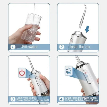 Limpiador Irrigador Dental Oral Recargable Portátil + Sorpresa GRATIS