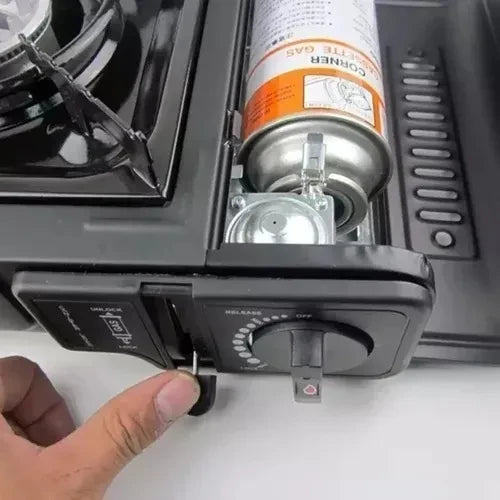 Estufa Calentador Portátil Camping + Tanque de Butano GRATIS