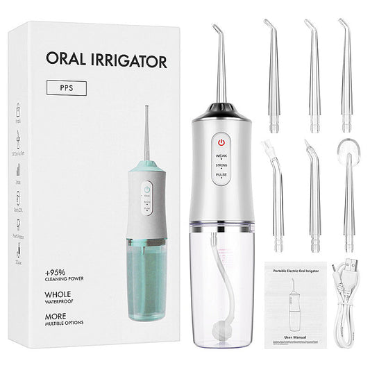 Limpiador Irrigador Dental Oral Recargable Portátil + Sorpresa GRATIS