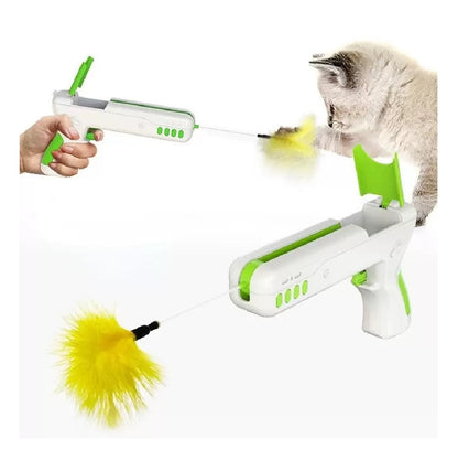Juguete Interactivo Gatos Pluma Bola Cañ